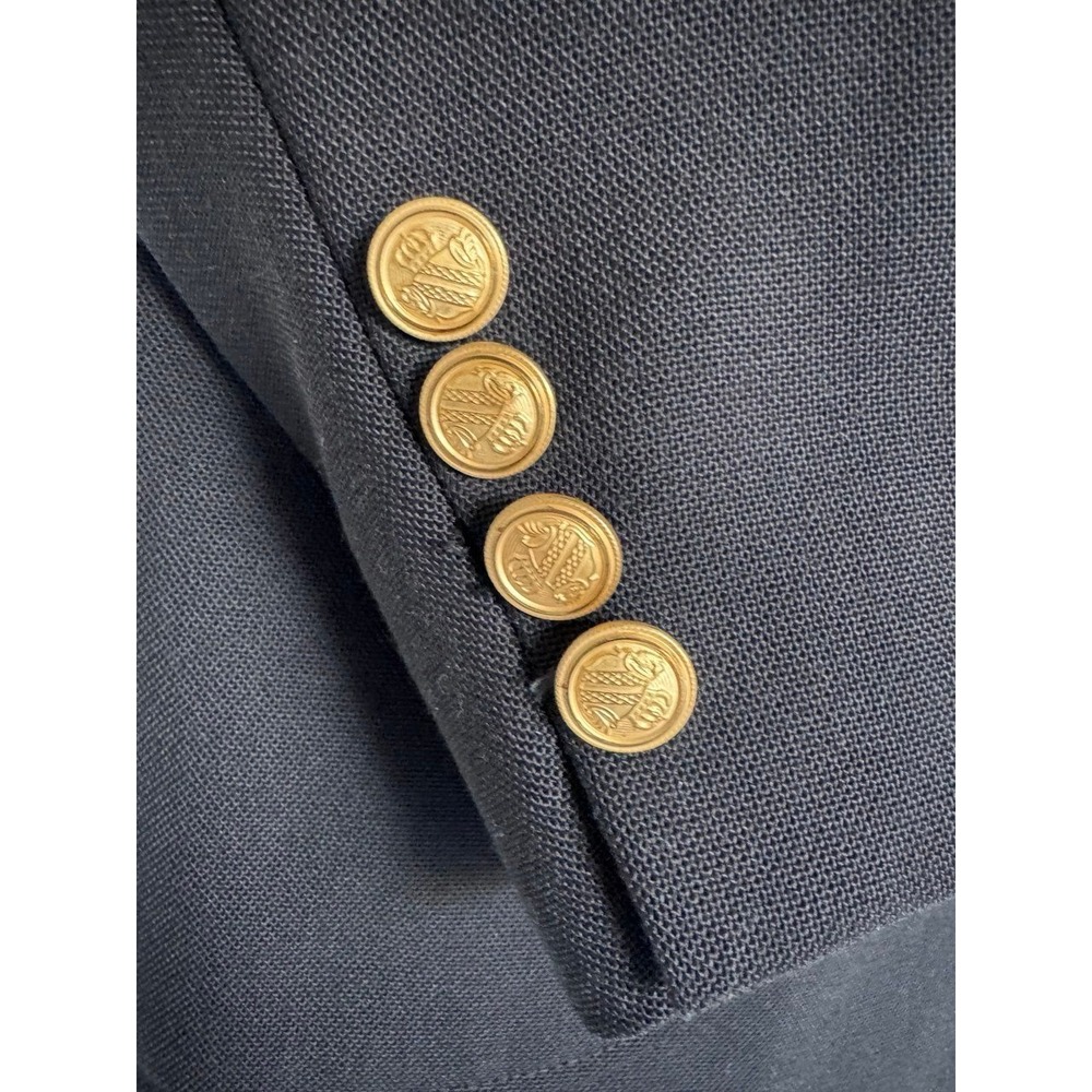 Arnold Palmer Blazer Sport Coat Men‎ 39R Textured Black Gold Crest Buttons - Picture 4 of 13